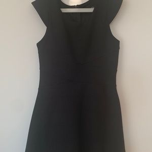 Girls formal dress, Black stretch, size Medium (12)
